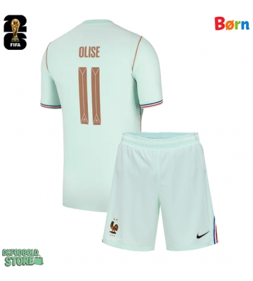 Frankrig Michael Olise #11 Replika Babytøj Udebanesæt Børn VM 2026 Kortærmet (+ Korte bukser)